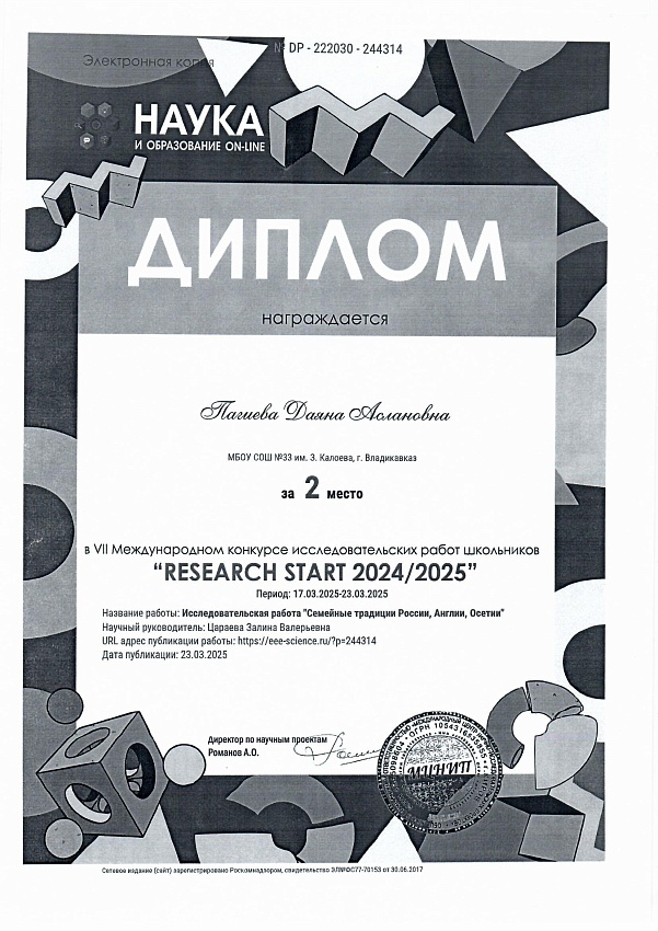 Достижения