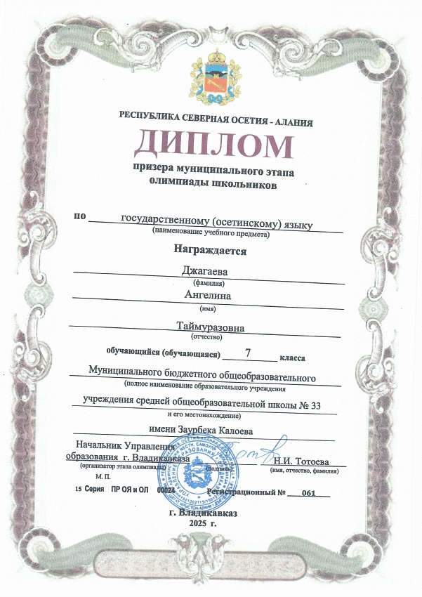 Достижения