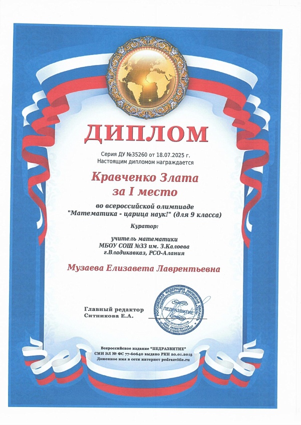 Достижения