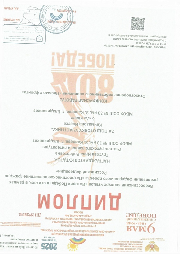 Достижения