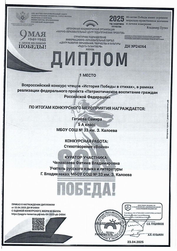 Достижения