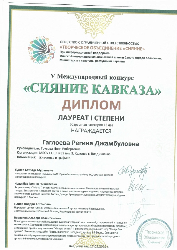 Достижения